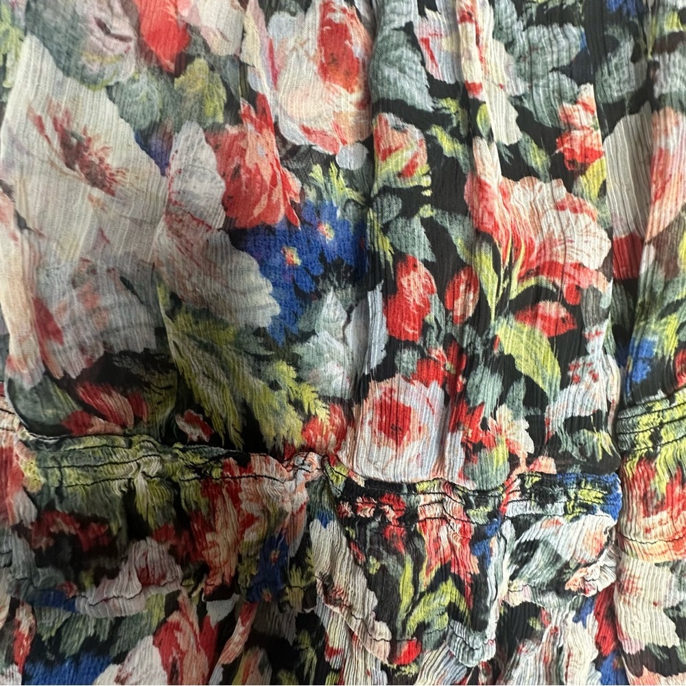 Anthropologie Marais Printed Chiffon Maxi Gown xs - Picture 10 of 12
